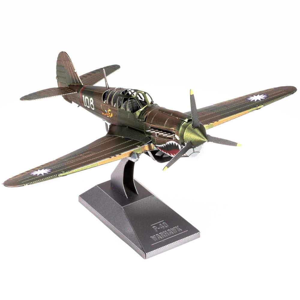 P-40 Warhawk Fighter Plane 3D Metal Model Kit – view 6