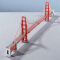 Golden Gate Bridge 3D Metal Model Kit, Premium Color