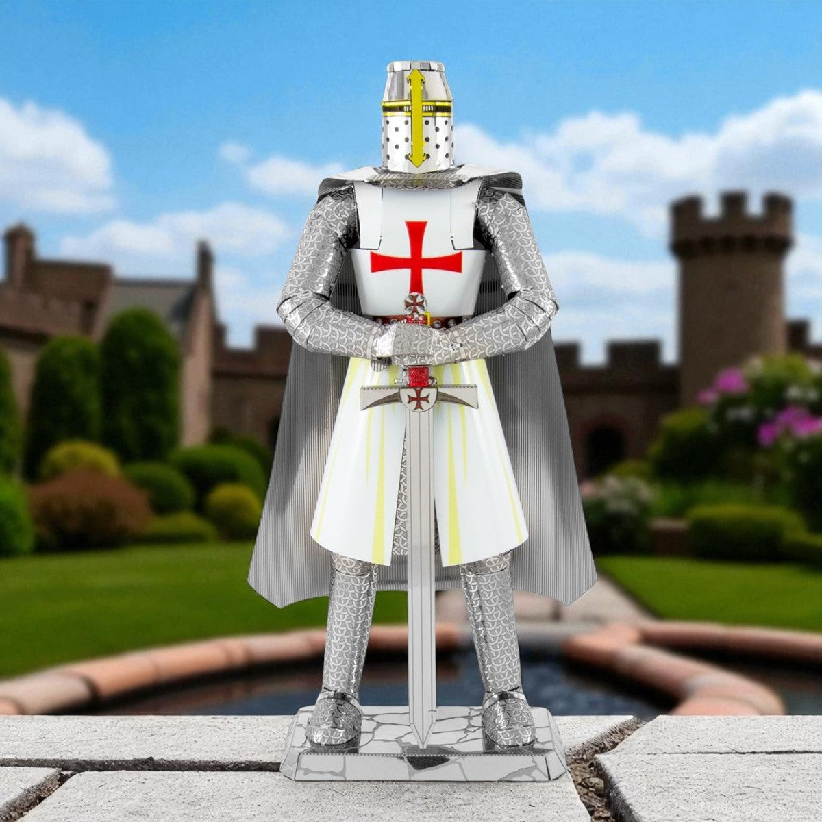 Templar Knight 3D Metal Model Kit, Premium Color
