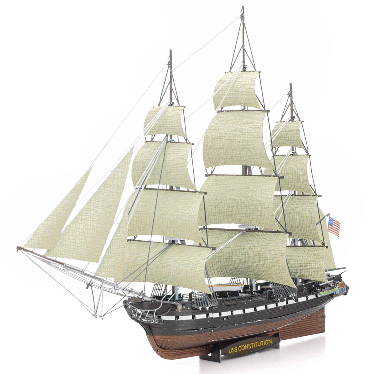 USS Constitution Tall Ship 3D Metal Model Kit – view 2