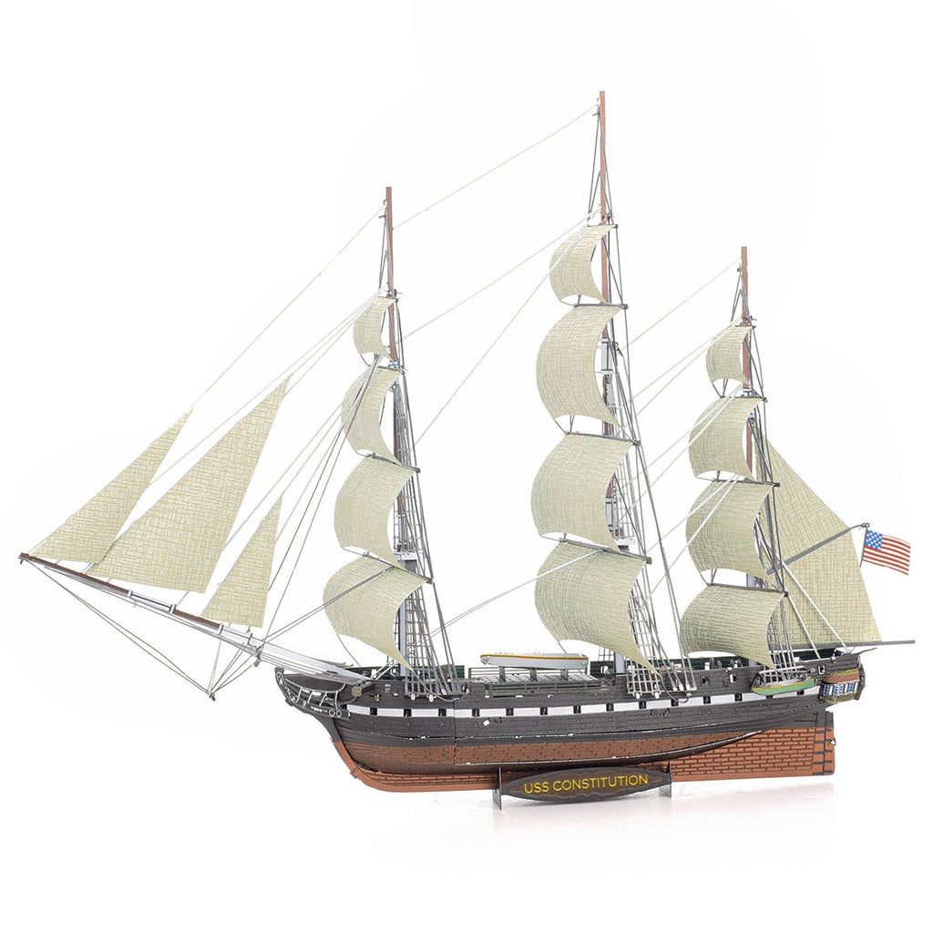 USS Constitution Tall Ship 3D Metal Model Kit – view 3
