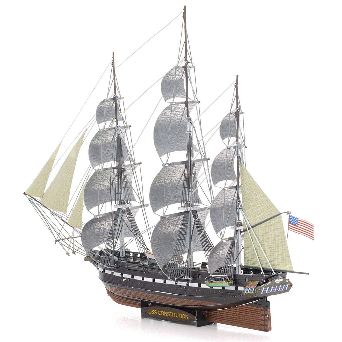 USS Constitution Tall Ship 3D Metal Model Kit – view 4