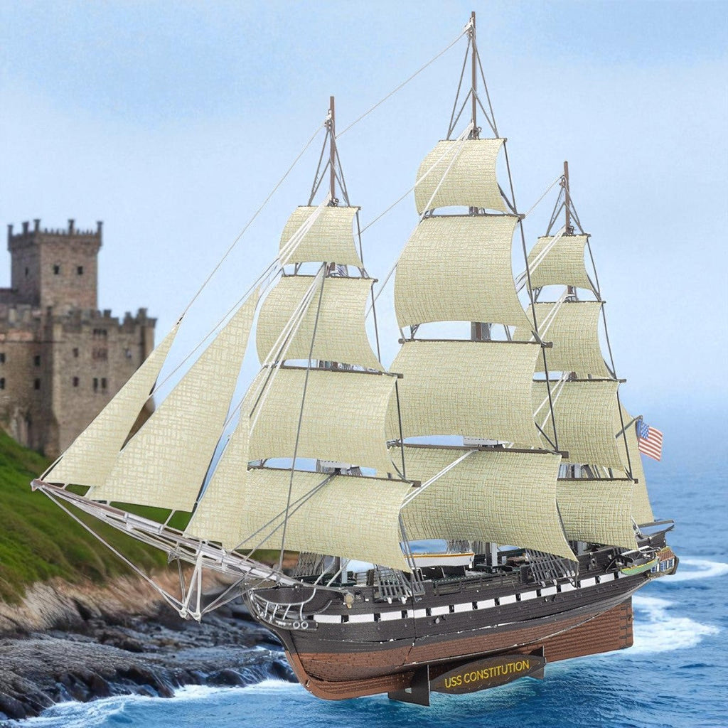 USS Constitution Tall Ship 3D Metal Model Kit