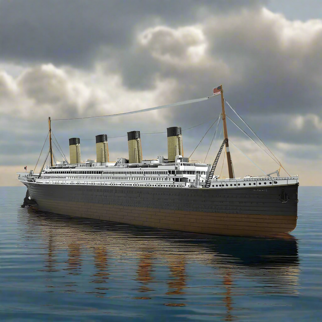 RMS Titanic Ocean Liner 3D Metal Model Kit