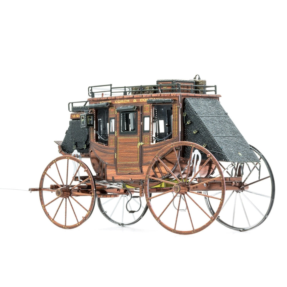 Wild West Stagecoach 3D Metal Model Kit – view 3