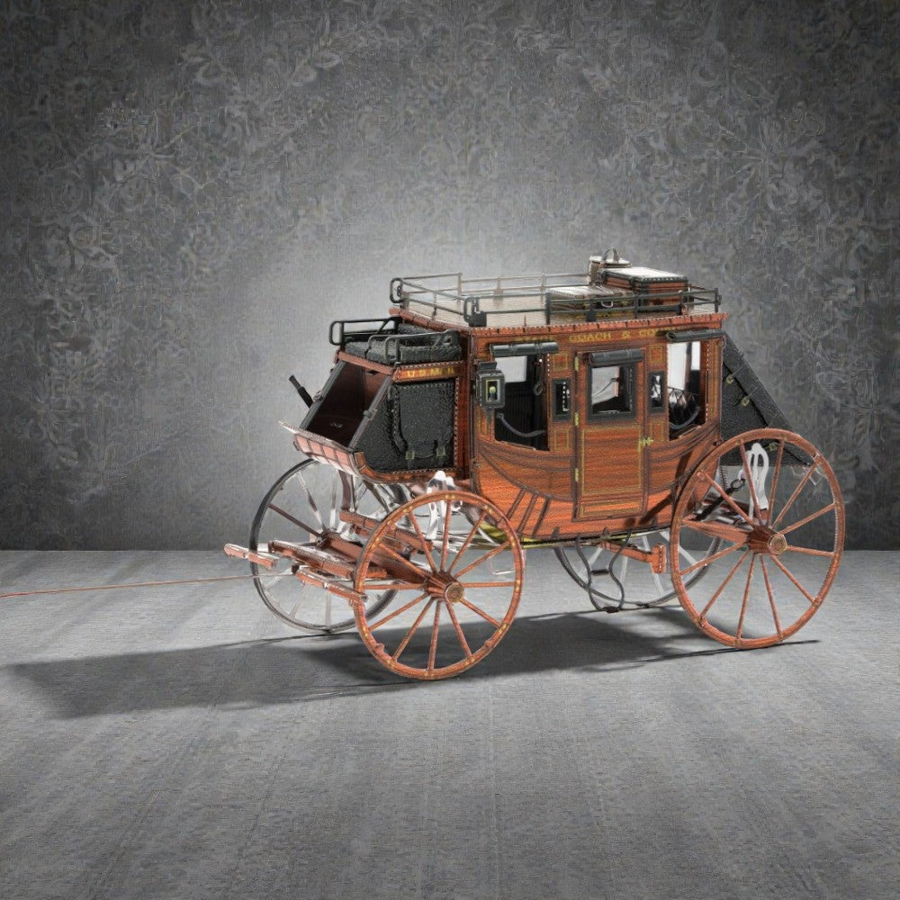 Wild West Stagecoach 3D Metal Model Kit