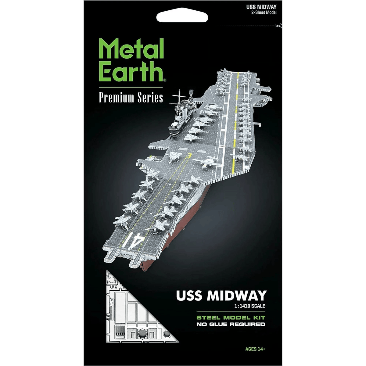 USS Midway Aircraft Carrier 3D Metal Model Kit – view 3