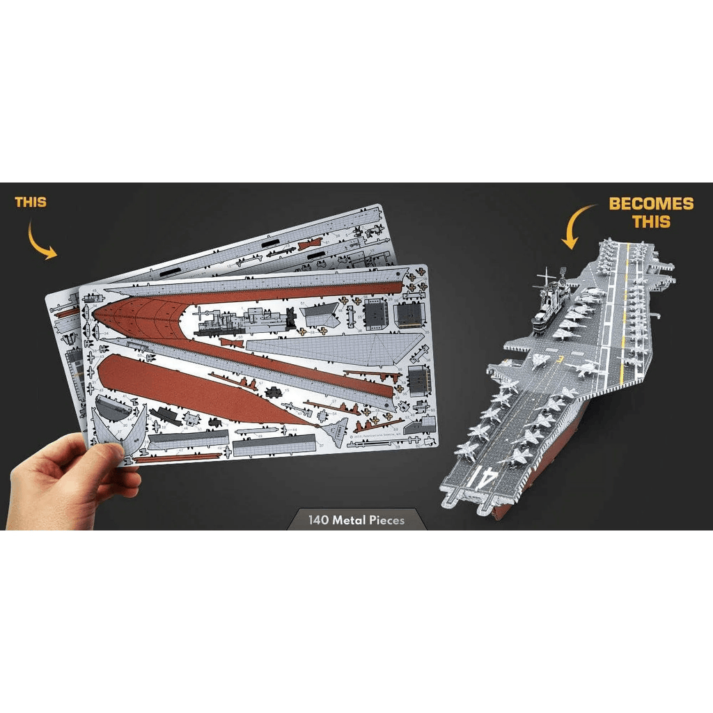 USS Midway Aircraft Carrier 3D Metal Model Kit – view 4