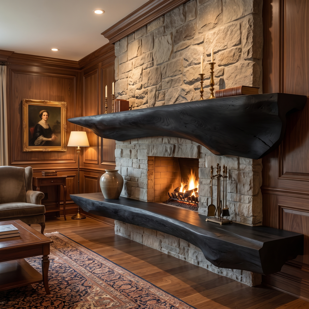 Orithen Sculpted Fireplace Mantel Shelf SPA925327