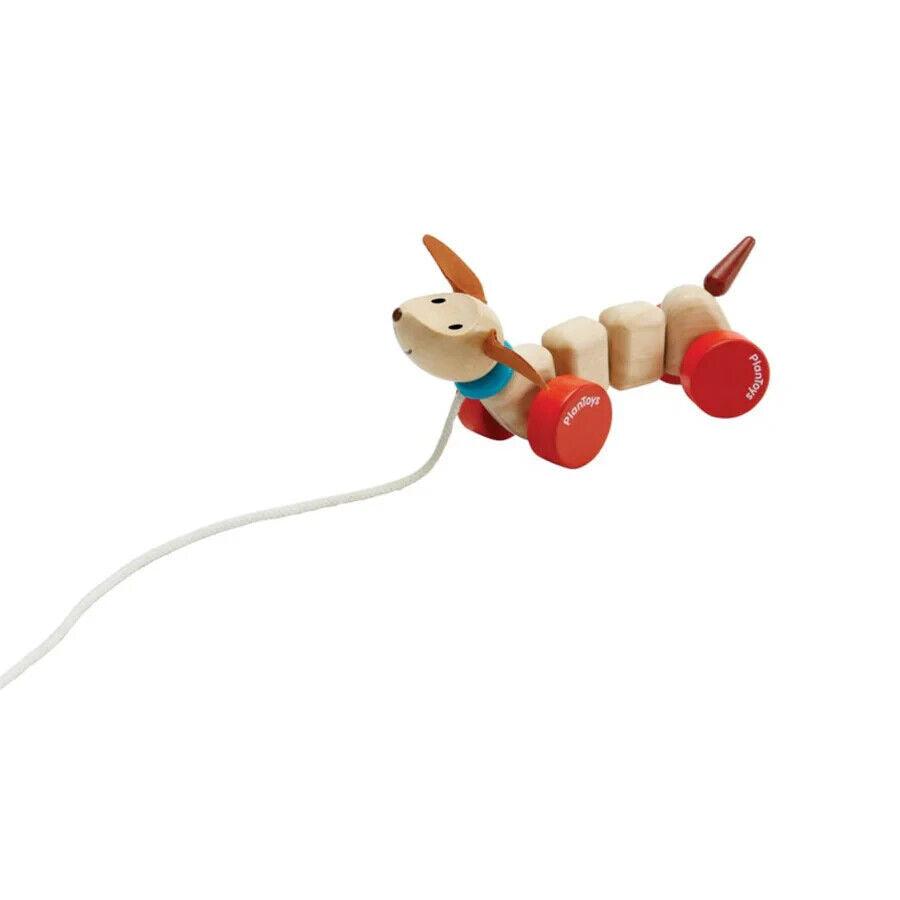 Happy Puppy Wooden Pull-Along Toy – view 2