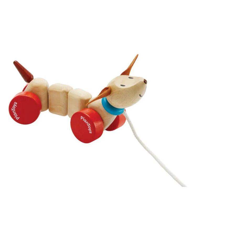 Happy Puppy Wooden Pull-Along Toy – view 3