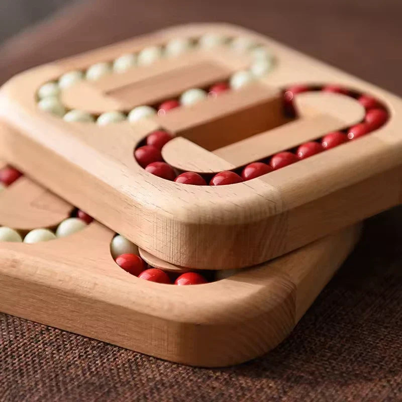 Wooden Beads Puzzle with Colorful Shapes – view 6