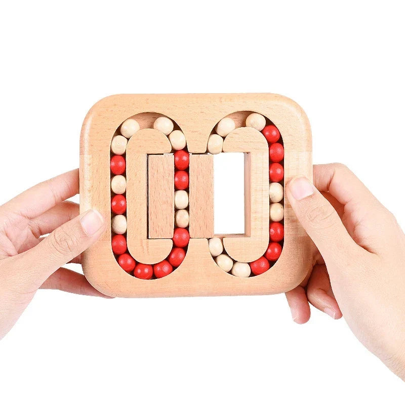 Wooden Beads Puzzle with Colorful Shapes – view 5