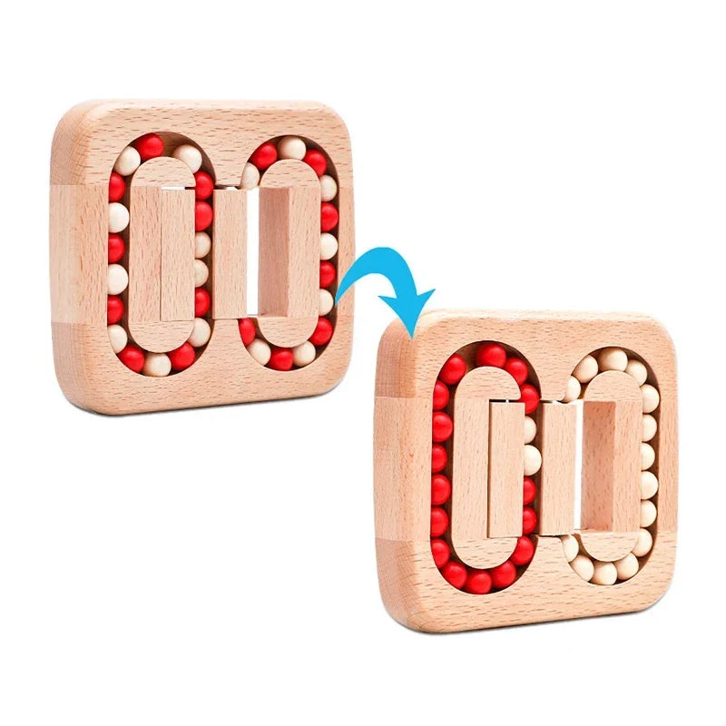 Wooden Beads Puzzle with Colorful Shapes – view 4