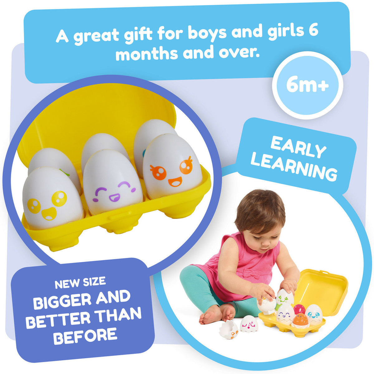 Hide & Squeak Eggs Shape Sorter for Toddlers – view 4