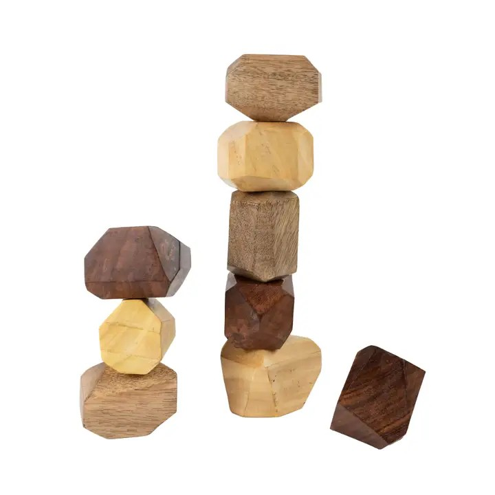 Wooden Stacking Stones Balance Set, 9 Pieces – view 3