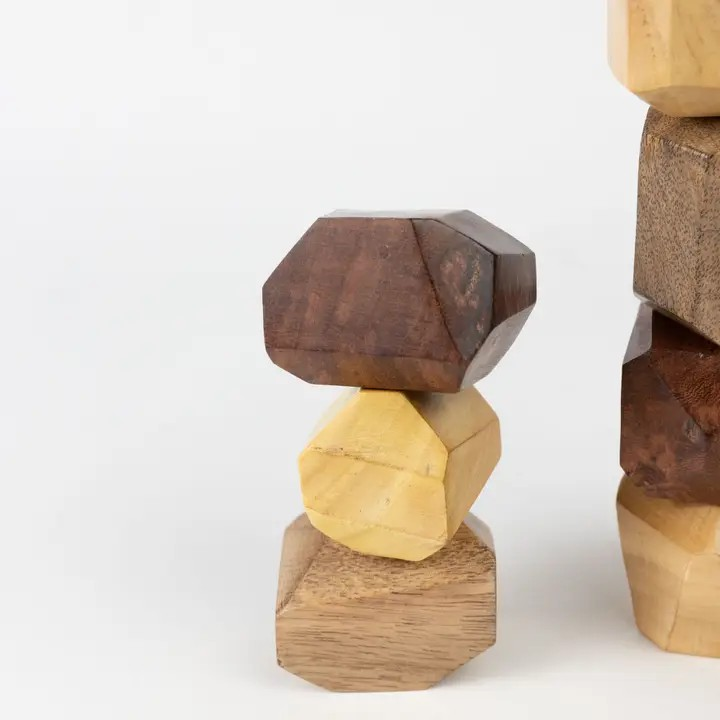 Wooden Stacking Stones Balance Set, 9 Pieces – view 4