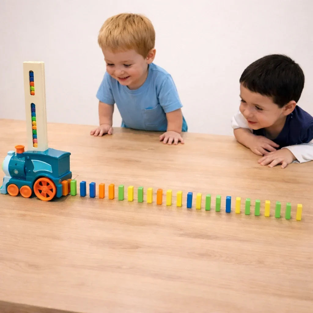 Domino Train Toy Set, Lays Dominoes Automatically – view 4