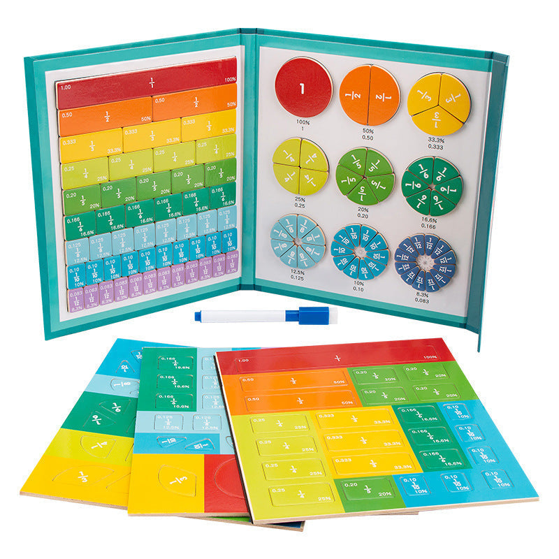 Magnetic Fraction Set for Kids Math Learning – view 6