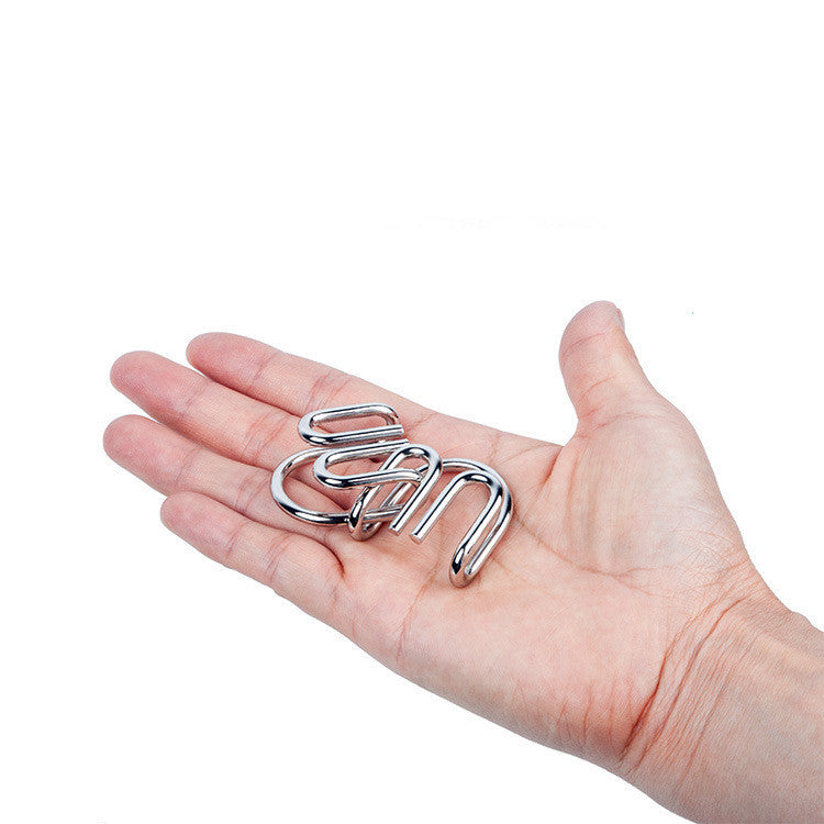 Metal Puzzle Rings Brain Teaser Set – view 3
