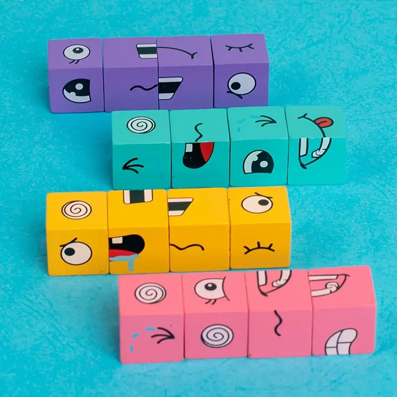 Face Matching Cube Game with Expression Cards for Family Game Night – view 6