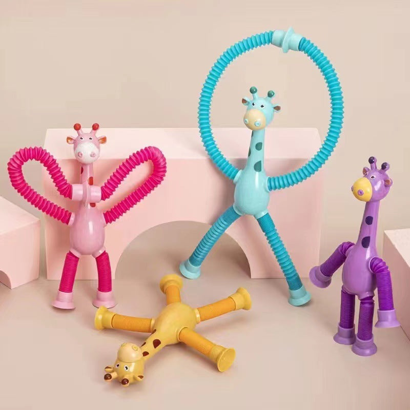 Giraffe Fidget Toy Set with Bendy Twistable Arms and Legs