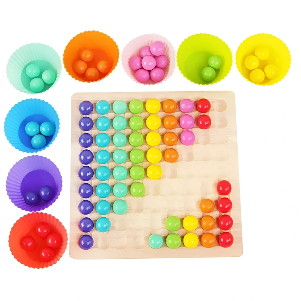 Bead Strategy Board Game with Colorful Beads – view 2
