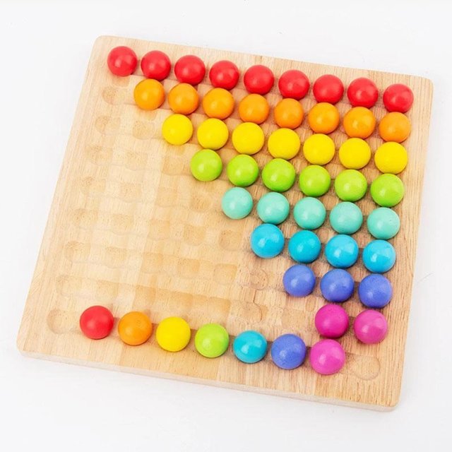 Bead Strategy Board Game with Colorful Beads – view 4