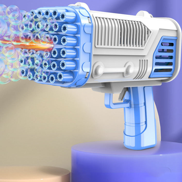 Handheld LED Bubble Machine with Solution Refills – view 2