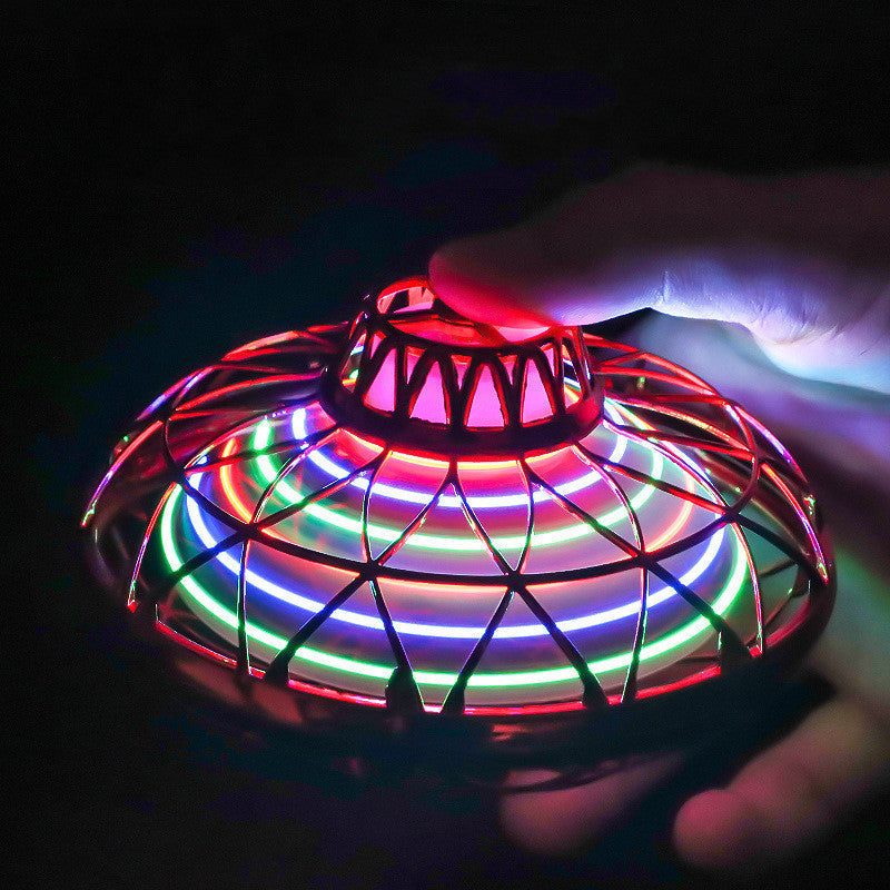 Mini Flying UFO Drone - Neon LED, USB Rechargeable – view 3