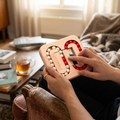 Wooden Beads Puzzle with Colorful Shapes
