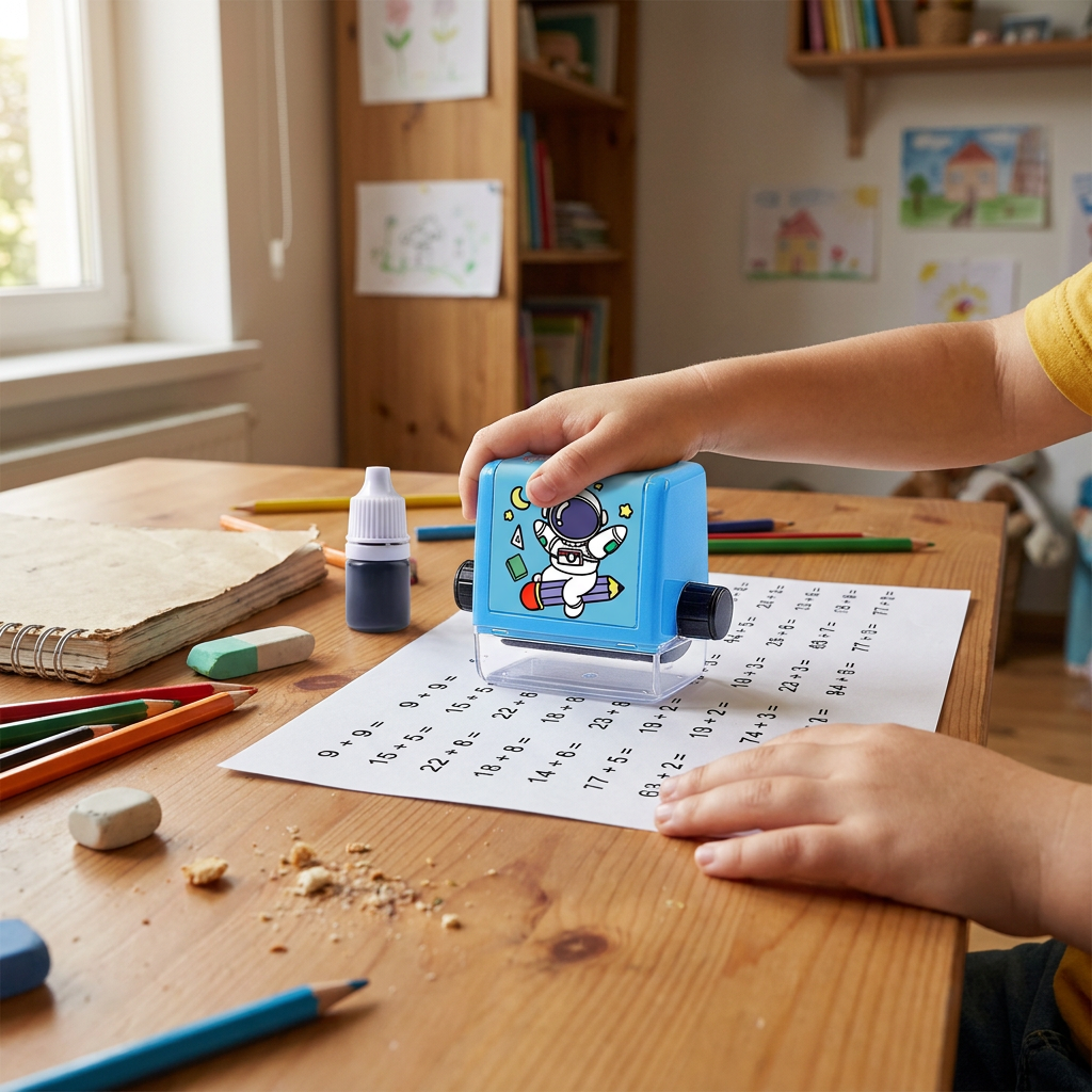 Math Practice Roller for Kids, Addition & Subtraction