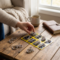 Metal Puzzle Rings Brain Teaser Set