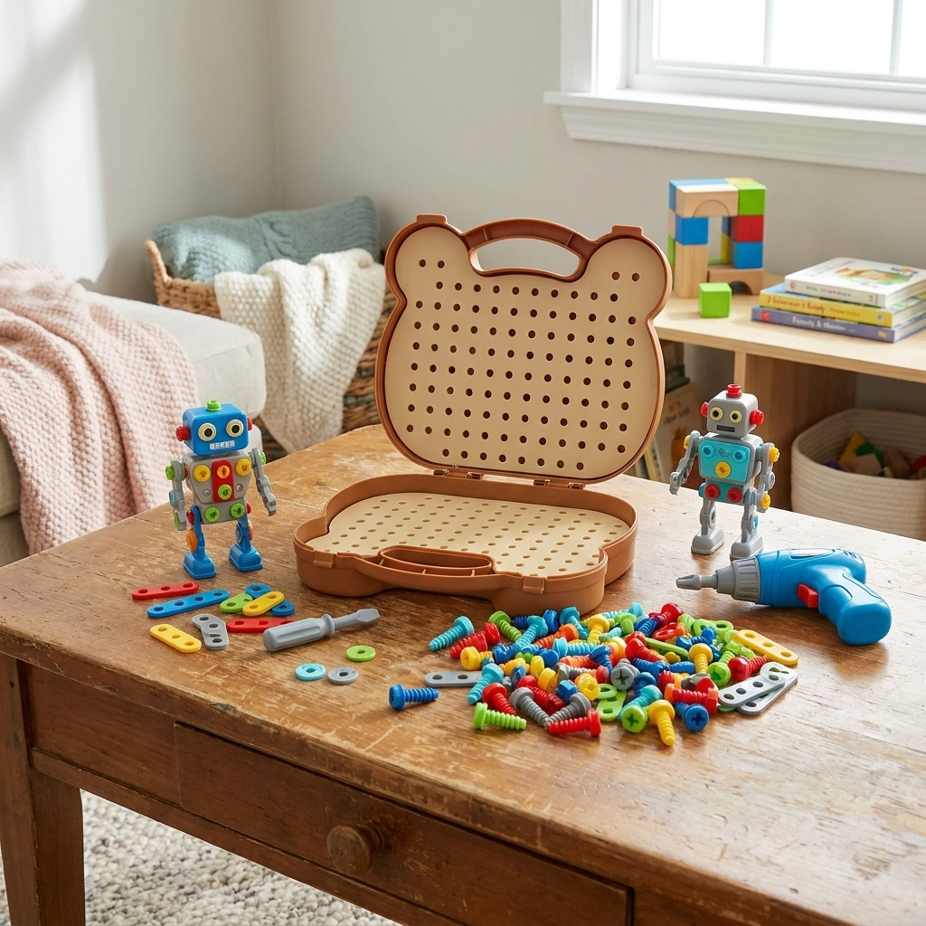 STEM Building Set for Kids, Take Apart Screw and Bolt Construction Toy – view 9