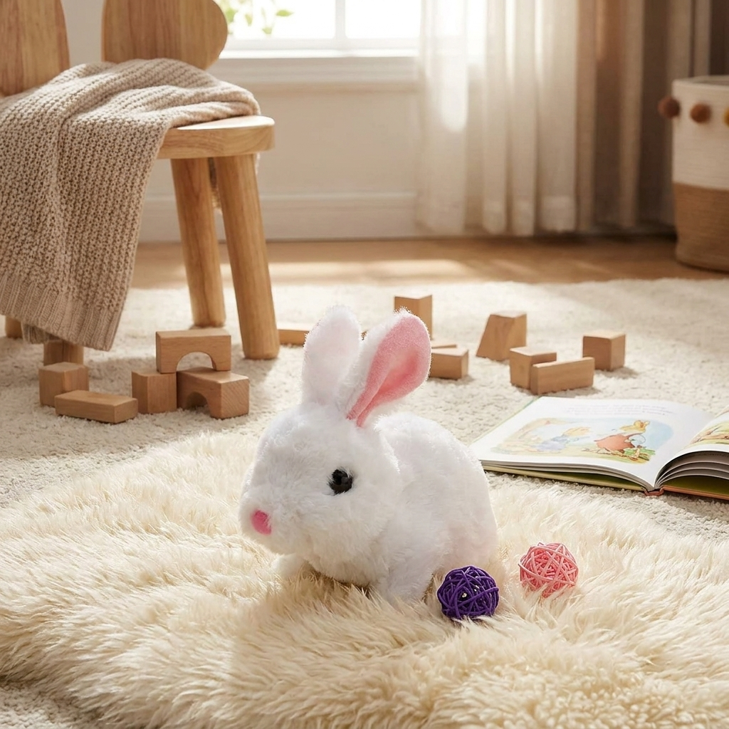Jumping Plush Bunny Toy for Kids