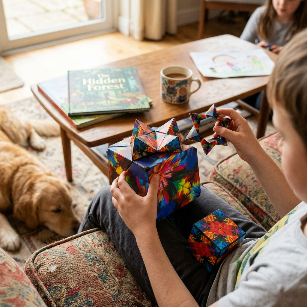 Magnetic Puzzle Cube Fidget Toy, 70+ Shapes