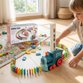 Domino Train Toy Set, Lays Dominoes Automatically