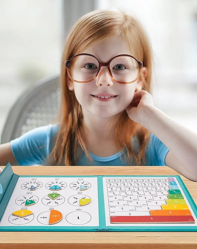 Magnetic Fraction Set for Kids Math Learning – view 3