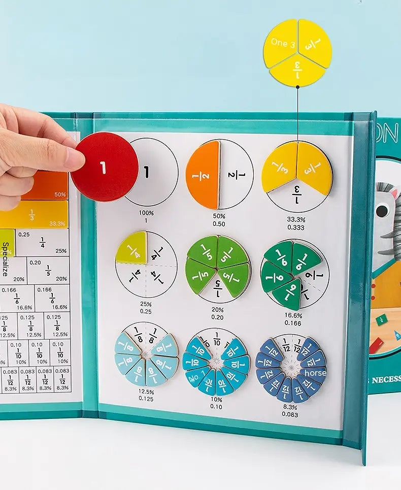Magnetic Fraction Set for Kids Math Learning – view 11