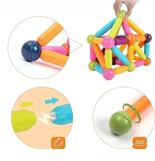 Magnetic Building Blocks Set for Kids – view 4